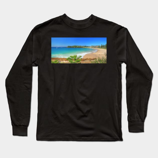 Beach at Bermagui Long Sleeve T-Shirt by Michaelm43